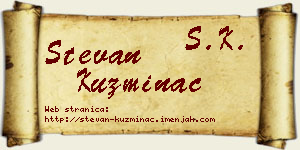 Stevan Kuzminac vizit kartica